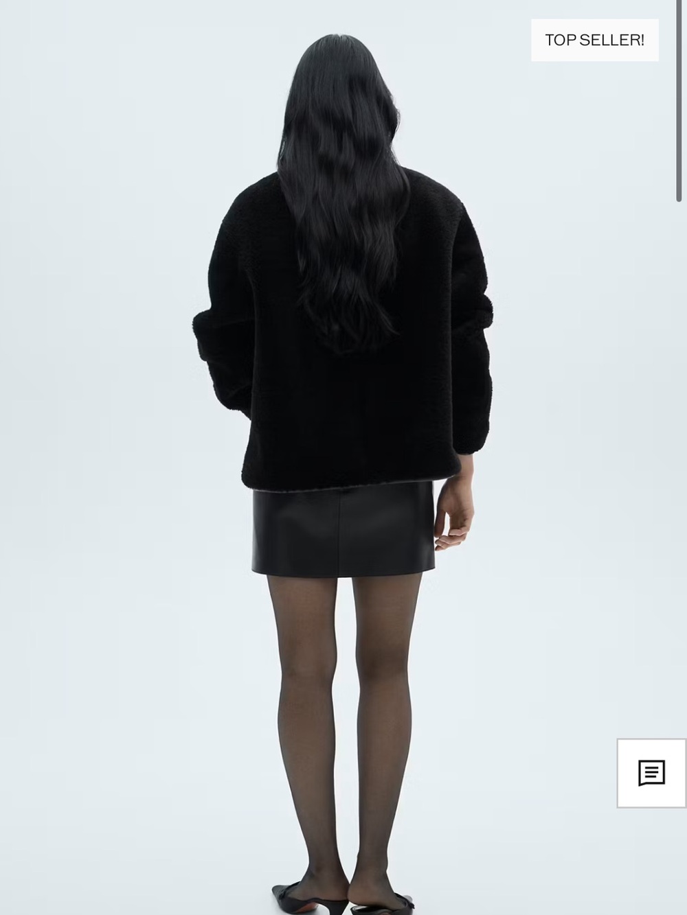 Mango Black Teddy Jacket - Picture 3 of 5